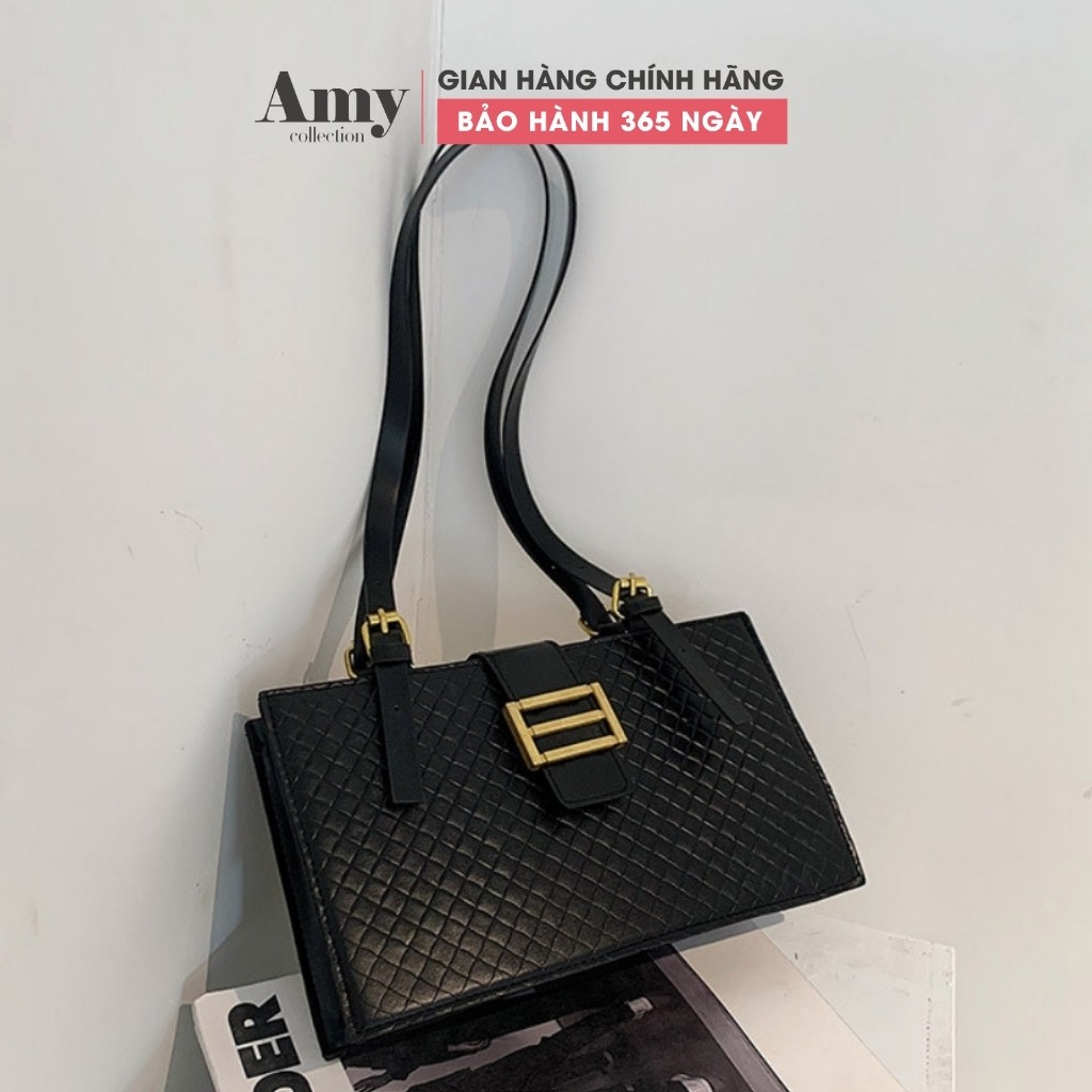 Túi kẹp nách dáng vuông họa tiết sọc caro phong cách thu đông TX005 TX798