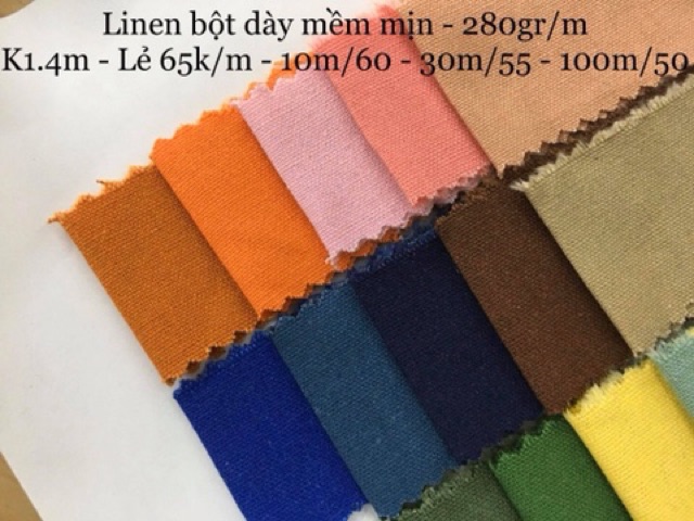 Linen Bột dày mềm mịn { ẢNH TỰ CHỤP } – Thêu tay, quần áo, chăn ga gối, rèm cửa, phông chụp ảnh