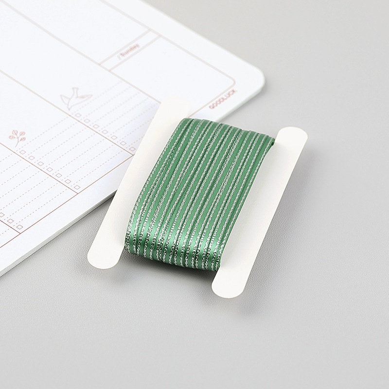 Ruy băng dây viền kim tuyến 4mm
