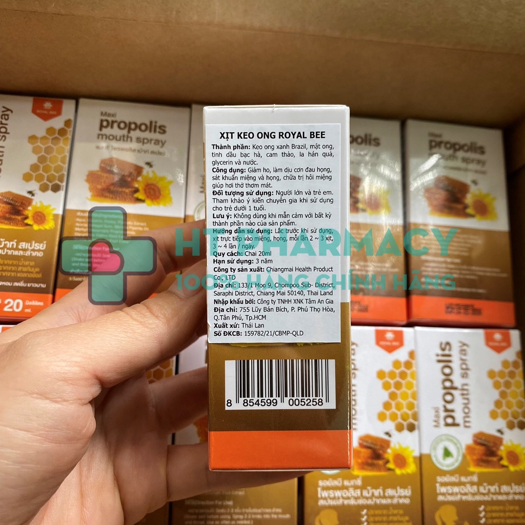 Xịt họng Keo Ong Thái Lan - Maxi Propolis Mouth Spray