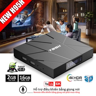 Tv box giá rẻ Ram 2G bộ nhớ trong 16GB hỗ trợ video 4K kết nối wifi không dây bảo hành 12 tháng T95H  box tv