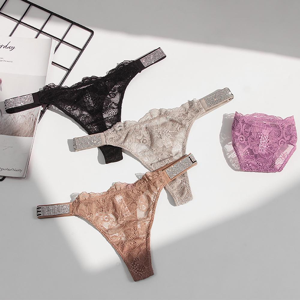 Quần Lót Ren Hoa Trong Suốt Lưng Thấp|Quần Lót Sexy