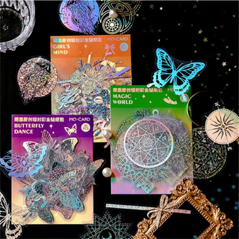 Sticker Dán Trang Trí Sổ Tay DIY Hình Kỳ Lân Và Bầu Trời Sao