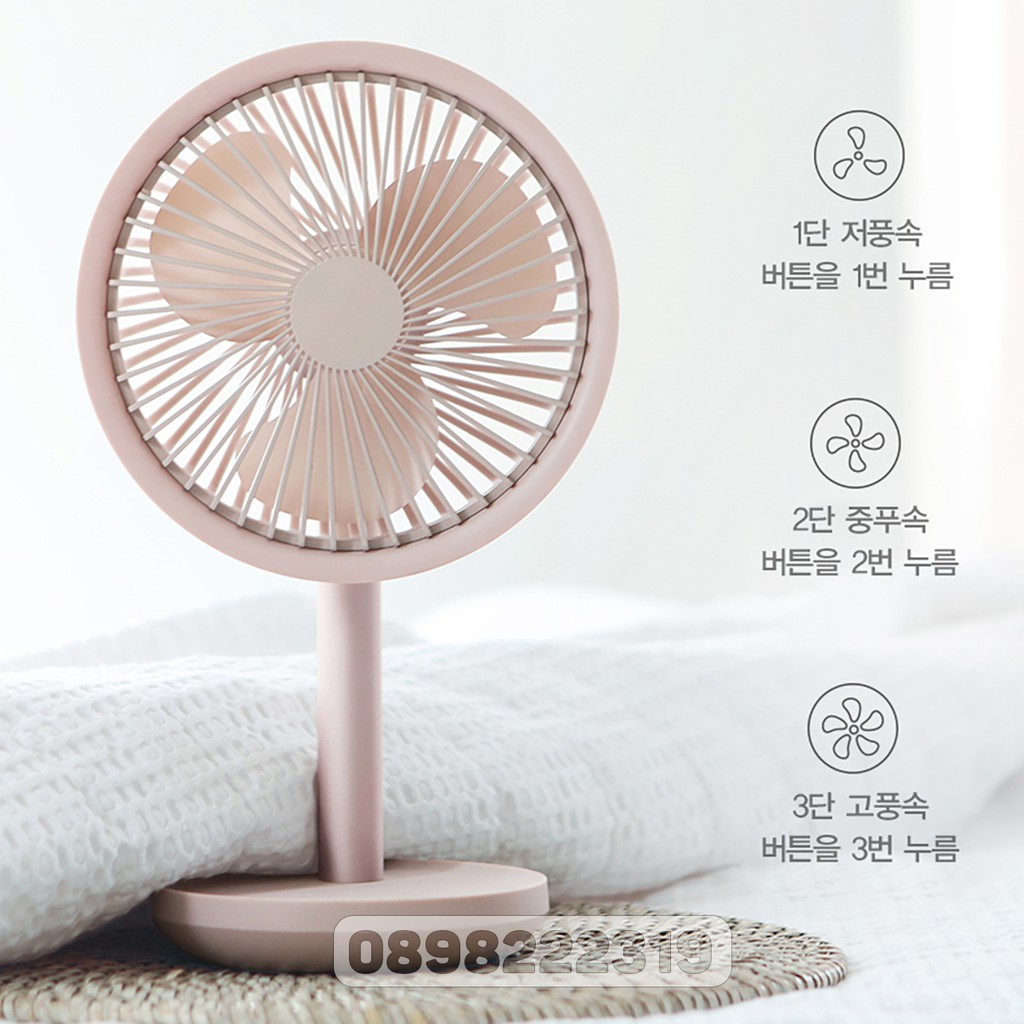 Quạt Sạc Pin Xiaomi Solove F5 Dung Lượng cao 4000 mah, quay trái phải | BigBuy360 - bigbuy360.vn