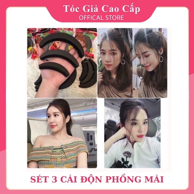 COMBO 3 kẹp tóc phồng mái ❇️FREESHIP ❇️Độn phồng mái 3 kích thước ❇️