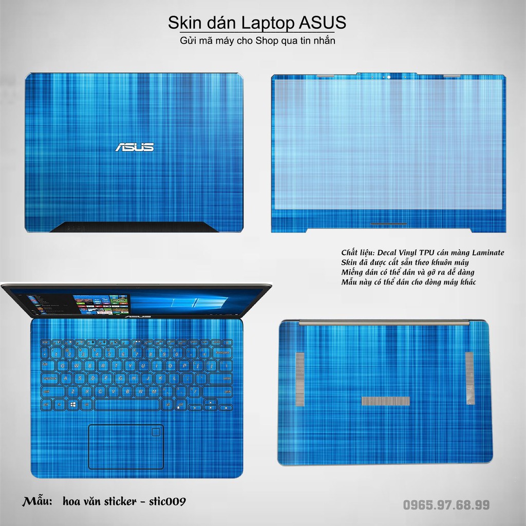 Skin dán Laptop Asus in hình Hoa văn sticker _nhiều mẫu 2 (inbox mã máy cho Shop)