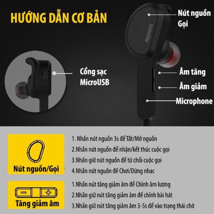 Tai nghe Bluetooth Remax RB-S5 hai đầu hít nam châm