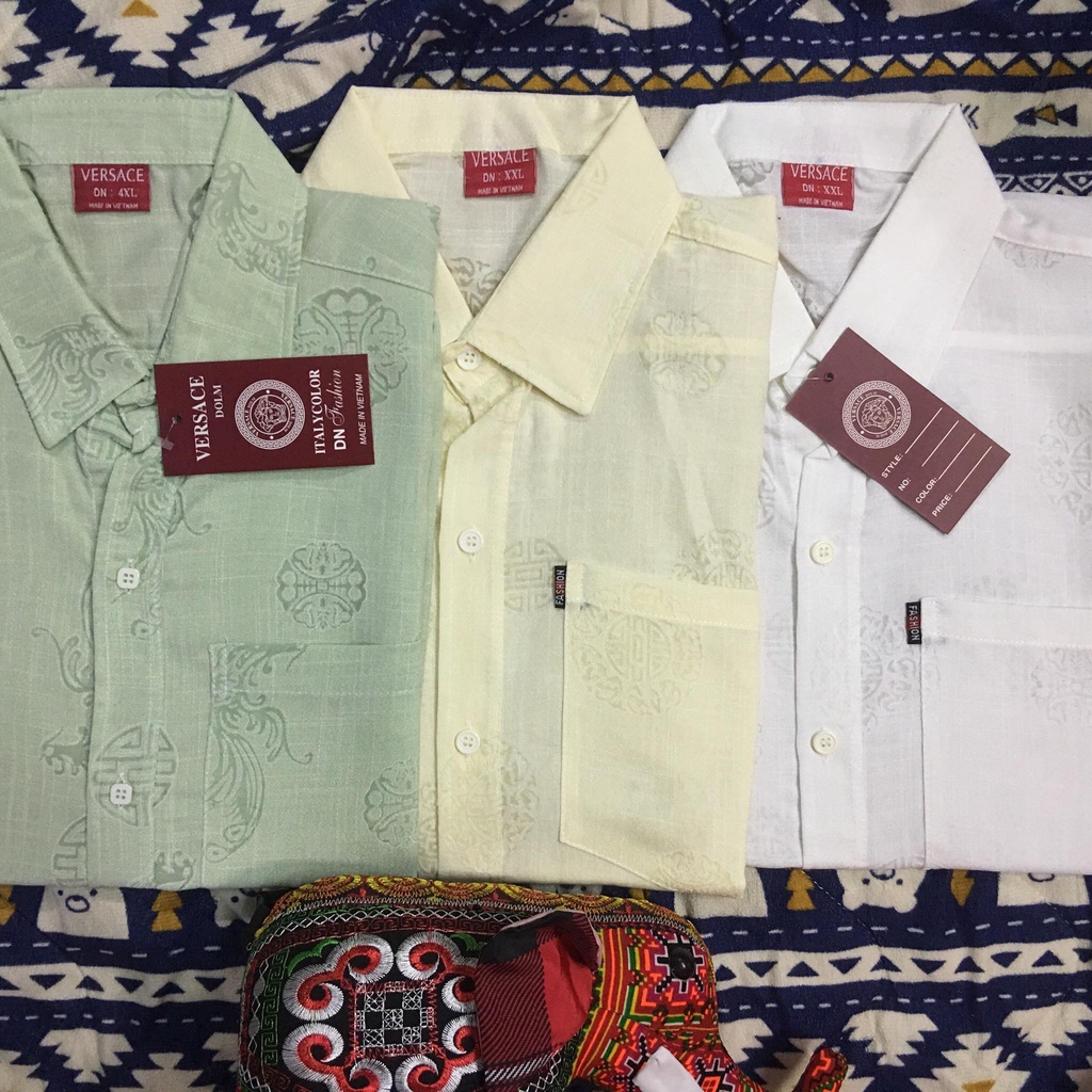 [FREESHIP]ÁO SƠ MI NAM TRUNG NIÊN CHẤT VẢI LỤA DÀY ĐẸP 45-95kg PHONG CÁCH ĐẠI GIA CAO CẤP