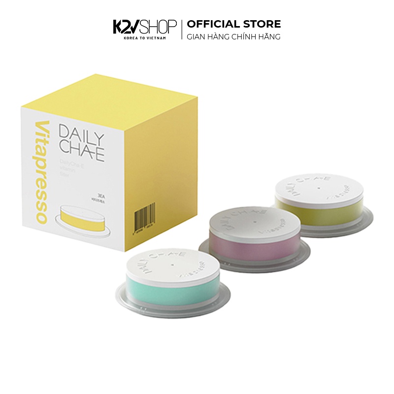 Bộ 3 Lõi Lọc Nước Cung Cấp Vitamin Dưỡng Da Daily Cha-E Vitapresso Vitamin Shower Capsule - K2V Shop