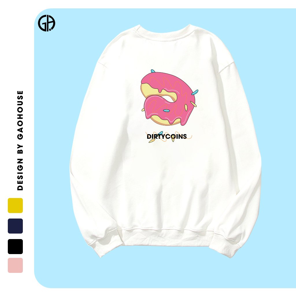 Áo Sweater Unisex Gạo House Dirty Coins Donut - N10 | BigBuy360 - bigbuy360.vn