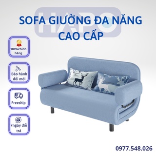 Ghế Sofa Giường Gấp Gọn Thông Minh Đa Năng, Giường Sofa Cao Cấp Có Đệm Tay Chính Hãng Hapo Loại 80cm Tặng Kèm 1 Gối