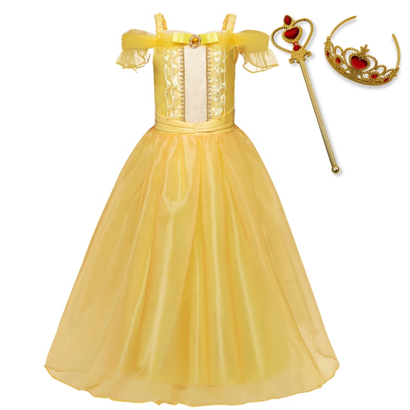 Đầm Hóa Trang Công Chúa Bạch Tuyết Bella Trong Phim Frozen Cho Bé Gái