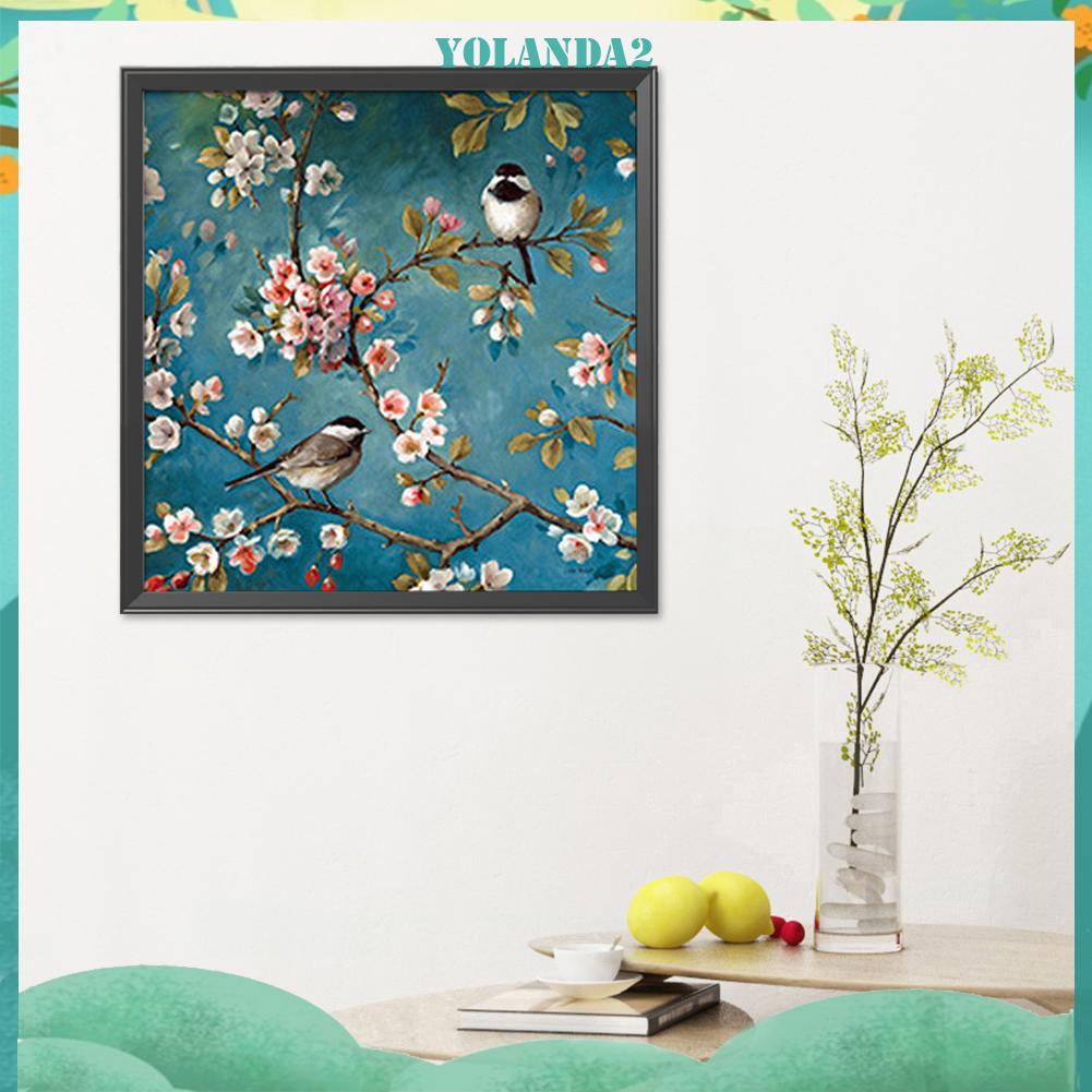 Tranh Thêu Chữ Thập DIY 11CT Hình Con Chim Kích Thước 45 X 45cm