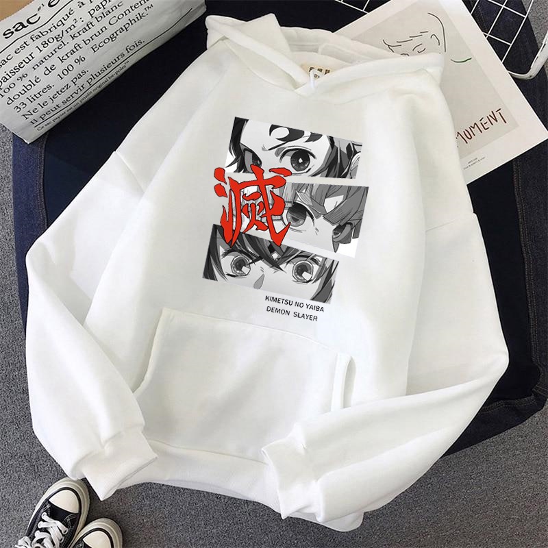 Áo hoodie in hình anime Demon Slayer Kimetsu No yaiba phong cách Nhật Bản thời trang cho nam và nữ