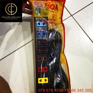 Ổ cắm điện lioa 6 ổ-2ct dây 3m