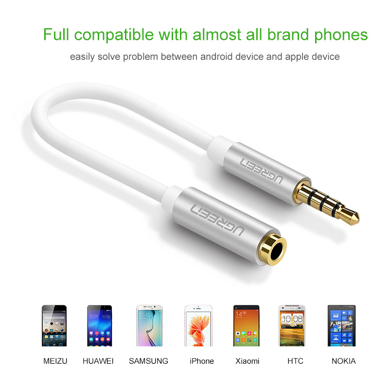 UGREEN Đầu Chuyển Đổi Tai Nghe Omtp Sang Ctia Jack 3.5mm