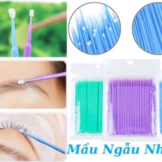 Tăm chải mi bịch 100 -50 cây, dụng cụ nối mi mr Tuấn.