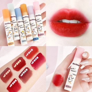 [Hàng mới về] Son môi Kiss Beauty dưỡng ẩm lâu trôi thiết kế họa tiết chú vịt dễ thương