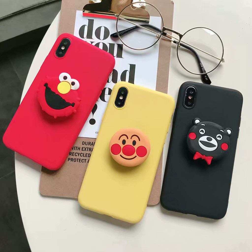 Xiaomi Mi A1 5X A2 6X 8 8 SE Max 3 Redmi Y3 7 Cartoon Airbag Bracket Android Cov