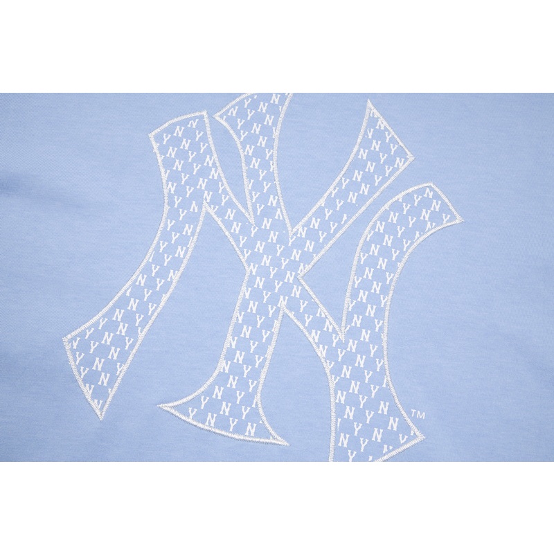 ❤❀  ❤ Áo Thun Cotton Tay Ngắn Thêu Họa Tiết MLB NY Thời Trang Cho Cặp Đôi