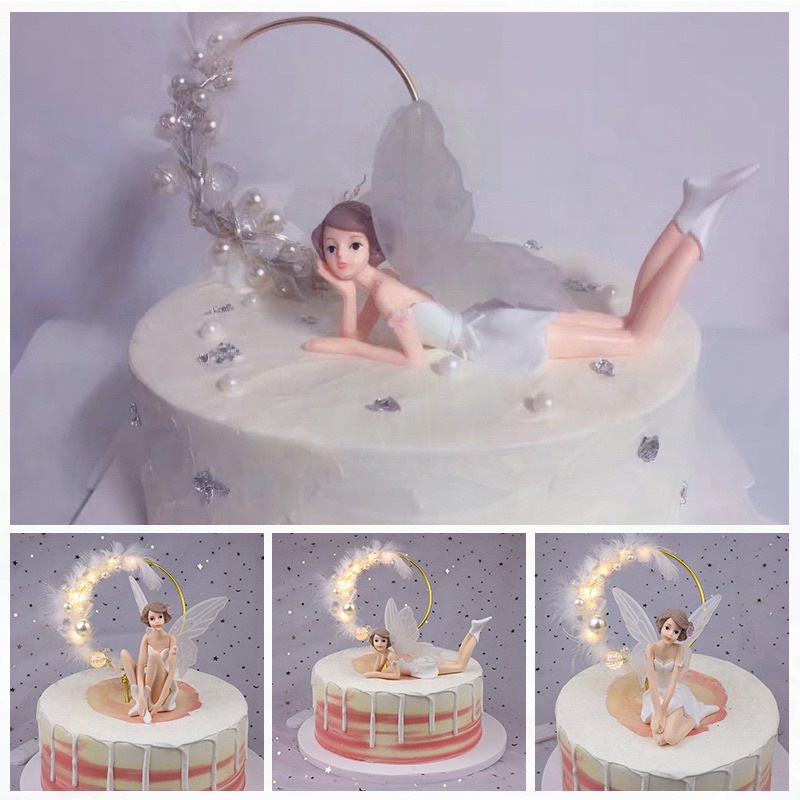 Cây CắM Trang Trí BáNh Kem HìNh Cô Tiên