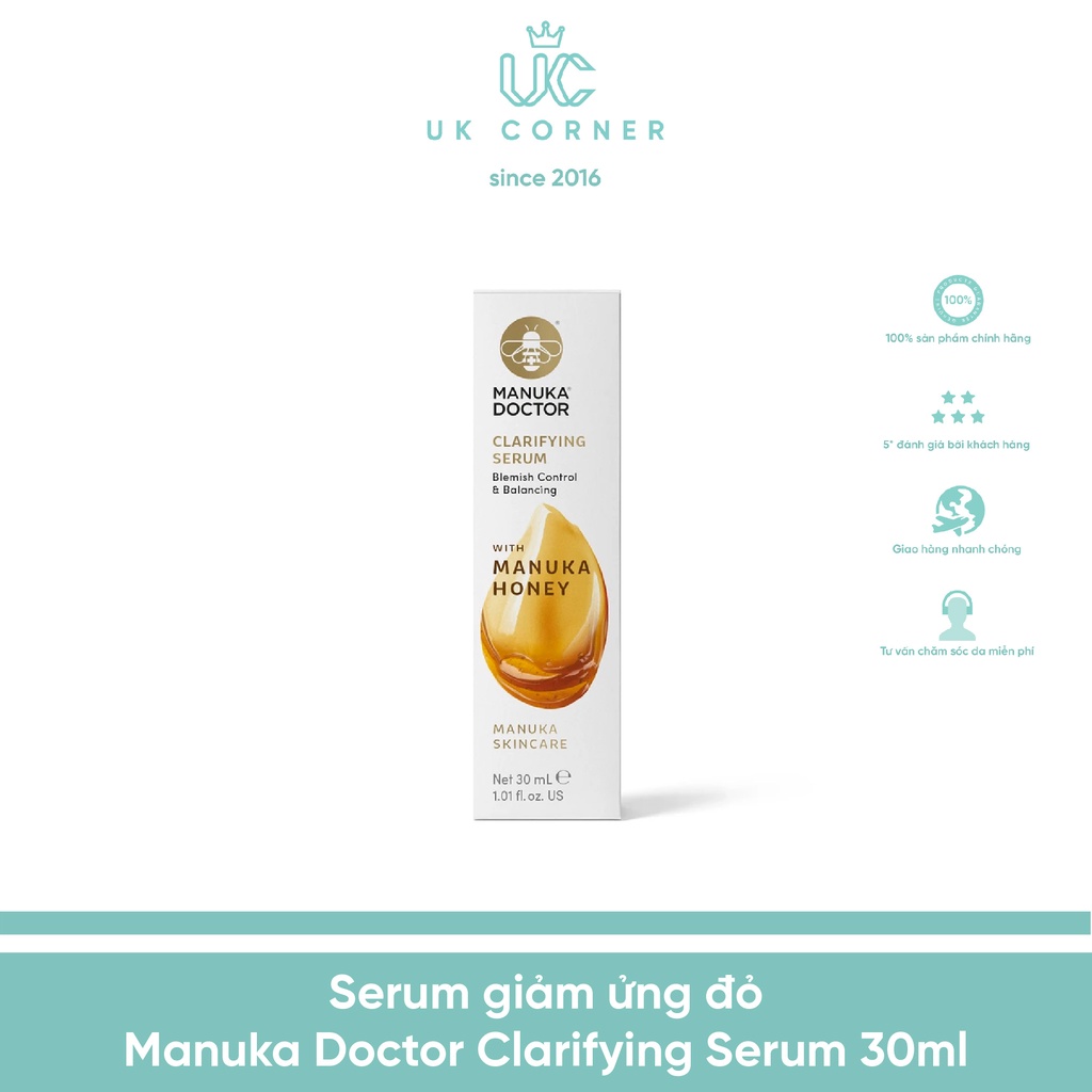 Serum giảm ửng đỏ Manuka Doctor Clarifying Serum