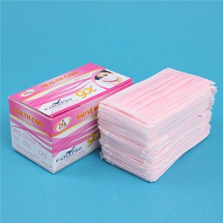 Bộ 10 Hộp Khẩu Trang y tế 3 lớp Nam Anh 9X Màu Hồng hộp 50 cái ( Chính Hãng)