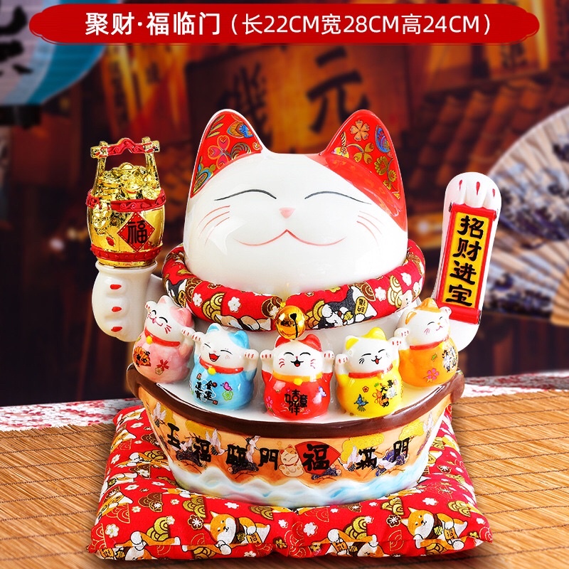 Mèo thần tài, mèo may mắn maneki Neko vẫy tay đủ size