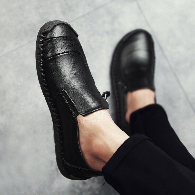 Giày loafer nam chống trượt phong cách vintage