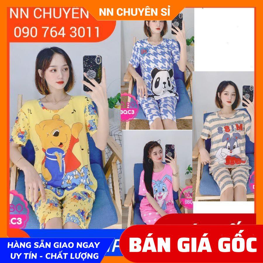 ĐỒ BỘ THUN HOẠT HÌNH XINH XẮN ⚡100% ẢNH THẬT⚡ ĐỒ BỘ THUN LỬNG - ĐBQC DBRBL