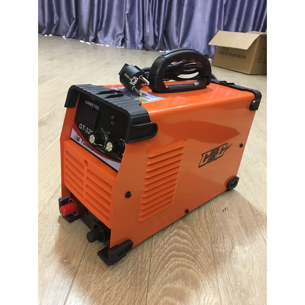 Máy hàn que điện tử GT320 chính hãng GGG, hàn kéo que 3.2, cam kết 100% lõi đồng | Tặng kèm dây hàn, dây mát, găng tay