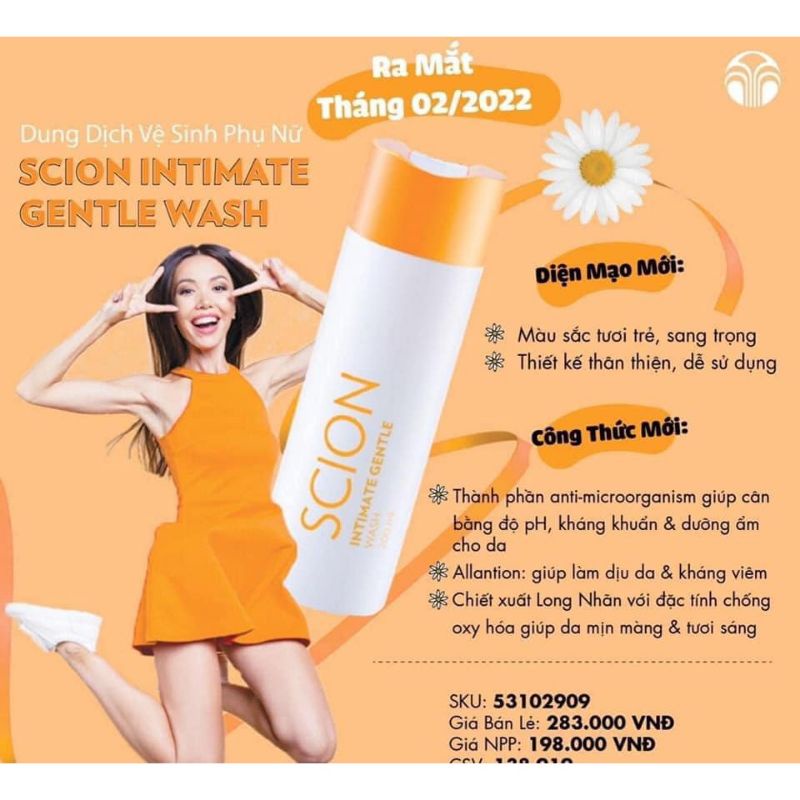 Nước rửa phụ khoa Scion 200ml