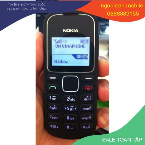 điện thoại giá rẻ, Điện Thoại Nokia 1280 Main Zin - Được Chọn Phụ Kiện pin trâu sóng khỏe ngọc sơn moibile