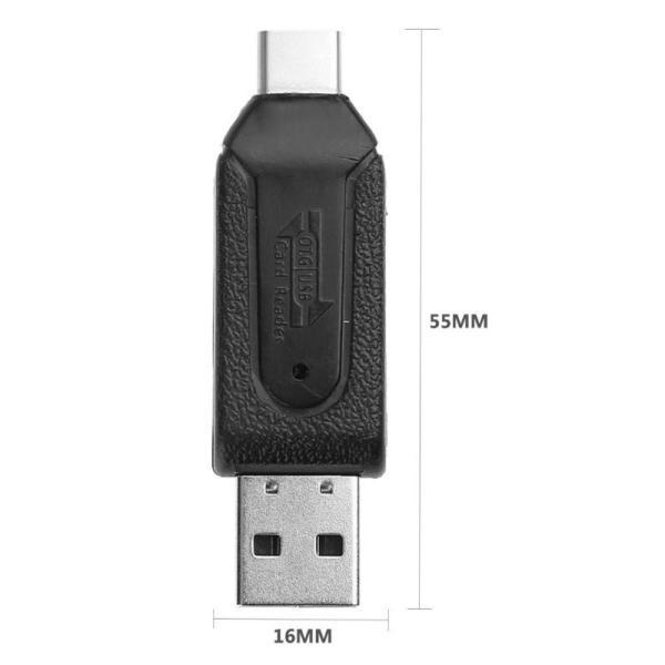 Đầu Đọc Thẻ Nhớ Tốc Độ Cao 480mbps Otg Usb2.0 Type-C Usb 3.1 Cho Điện Thoại