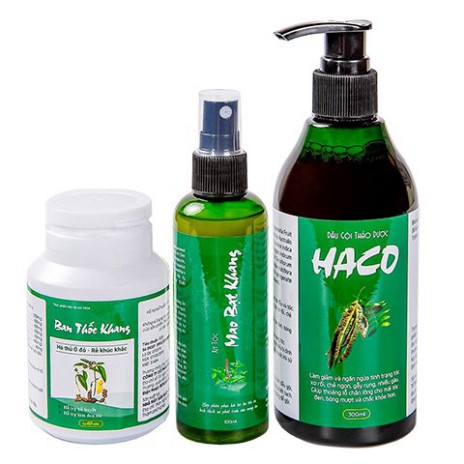 (BỘ 3 SP) Bộ sản phẩm Tóc HACO - hàng chính hãng có hóa đơn đỏ