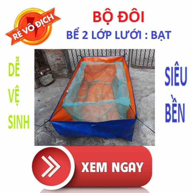 BỂ BẠT NUÔI ỐC, ẾCH , CÁ - BỘ ĐÔI VỆ SINH SẠCH SẼ