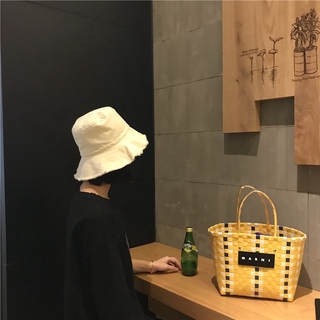 Mũ bucket kaki #010 (Đen/Be)