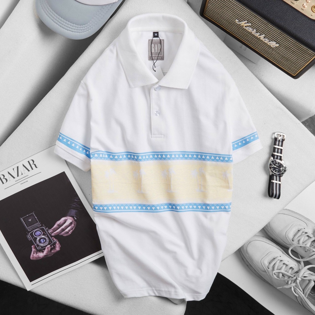 Áo thun nam polo cổ bẻ Palm GAP012 2M - Áo POLO nam công sở cotton cá sấu, chuẩn form hàng hiệu [Size lớn > 3XL 4XL] | BigBuy360 - bigbuy360.vn