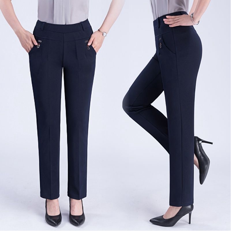 Quần Dài Lưng Thun Co Giãn Tốt Thiết Kế Thoải Mái Cho Phụ Nữ Trung Niên | BigBuy360 - bigbuy360.vn
