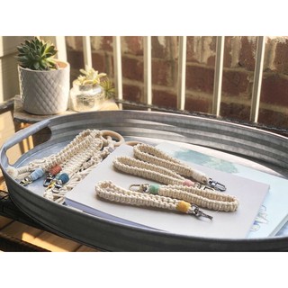 Móc khoá thắt dây macrame