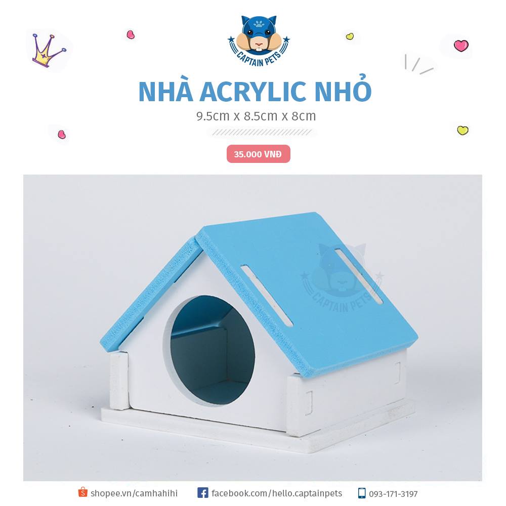Đồ chơi Acrylic sắc màu cho Hamster
