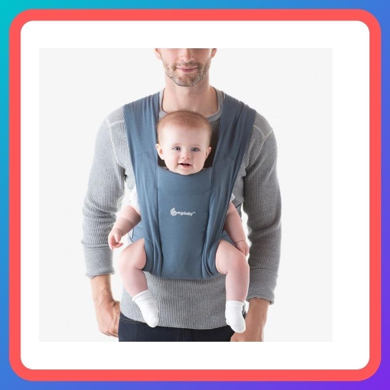 Địu Ergobaby Embrace Cozy Mỹ đồng hạnh cùng bé yêu khắp mọi nơi-Oxford Blue, Pure Black, Heather Grey