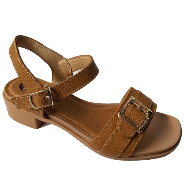[Mã FAMARAL1 giảm 10K đơn 50K] Giày sandal cao gót nữ da bò thật BIGBEN cao 4 phân GCG84