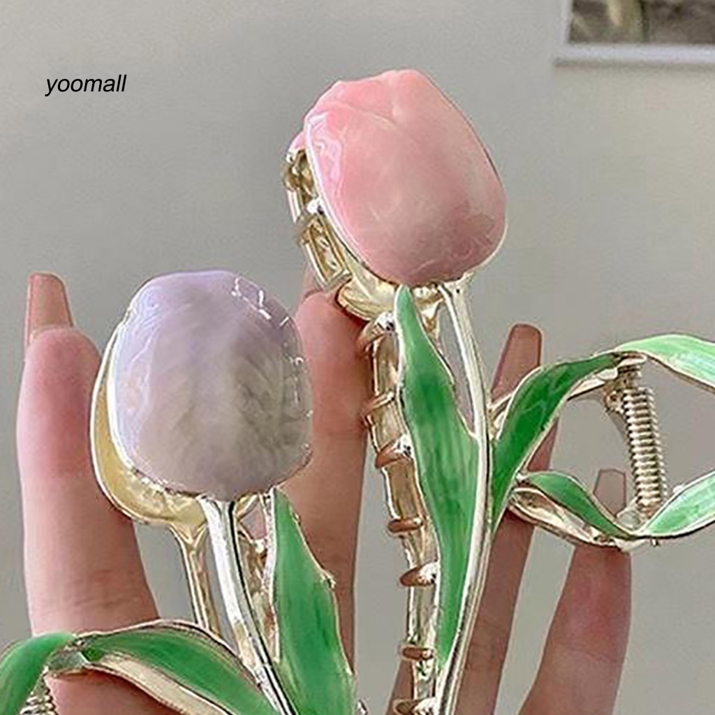 / Yo / Kẹp Tóc Kim Loại Hình Hoa Sang Trọng Thiết Kế Bó Hoa