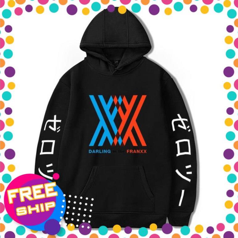 Áo hoodie Darling In The Franxx dài tay đẹp siêu ngầu giá rẻ nhất