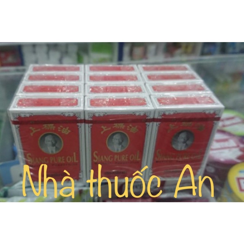 CHÍNH HÃNG Lốc 12 chai dầu ông già thái đổ Siang pure 3cc