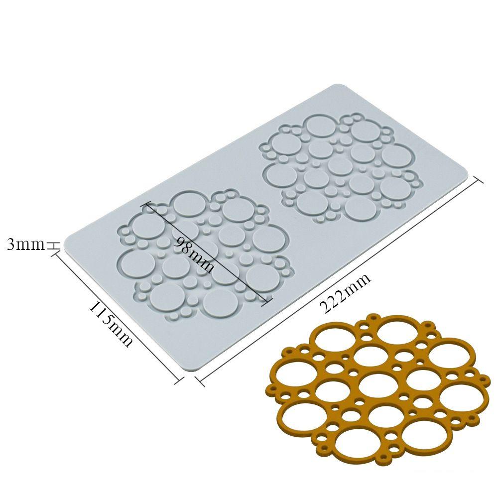 Khuôn Silicone Tạo Hình Trang Trí Bánh Kem Hình Hoa Lá DIY