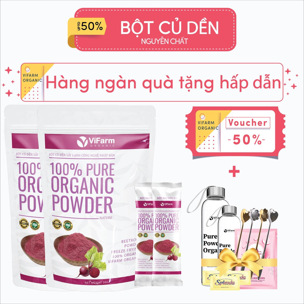 Bột Củ Dền Nguyên Chất 100% ViFarm 50Gram