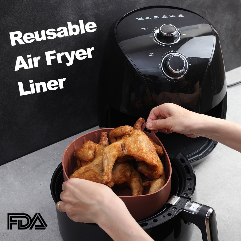 Balsang Air Fryer Silicone Pot - Khay sillicon lót nồi chiên không dầu có thể tái sử dụng Balsang. Từ giờ bạn sẽ không còn phải vất vả lau rửa nồi chiên không dầu sau khi sử dụng nữa.