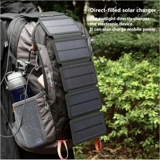 Tấm pin năng lượng mặt trời Solar 5Cell USB Backpack 8W - Cao Cấp
